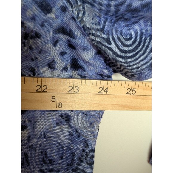 Ruby Rd Womens Top Button Up Collared Shirt Pockets Indigo Size 20W Coastal Prep - Picture 6 of 9